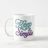 Keep it Simple Mug (Purple) コーヒーマグカップ (左)