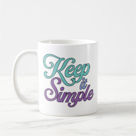 Keep it Simple Mug (Purple) コーヒーマグカップ