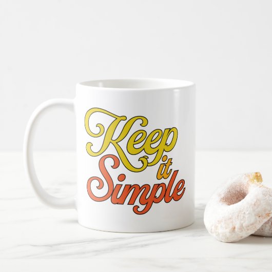 Keep it Simple Mug (Yellow) コーヒーマグカップ (ドーナツ)