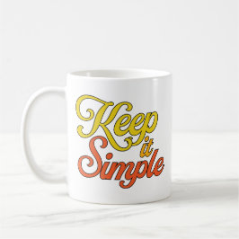 Keep it Simple Mug (Yellow) コーヒーマグカップ