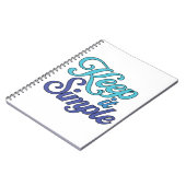 Keep It Simple Notebook (Blue) ノートブック (左側)