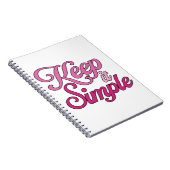 Keep It Simple Notebook (Pink) ノートブック (右側)