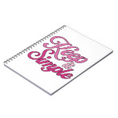 Keep It Simple Notebook (Pink) ノートブック (左側)