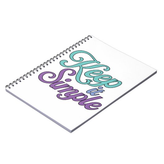 Keep It Simple Notebook (Purple) ノートブック (左側)