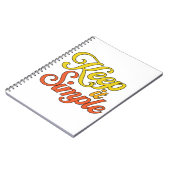 Keep It Simple Notebook (Yellow) ノートブック (左側)