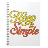 Keep It Simple Notebook (Yellow) ノートブック (正面)