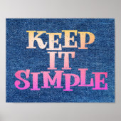 Keep It Simple Recovery Design ポスター (正面)