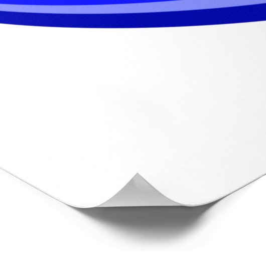 Keep it Simple Recovery Slogan Quote In Blue ポスター (角)