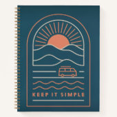 Keep It Simple Spiral Notebook ノートブック (正面)
