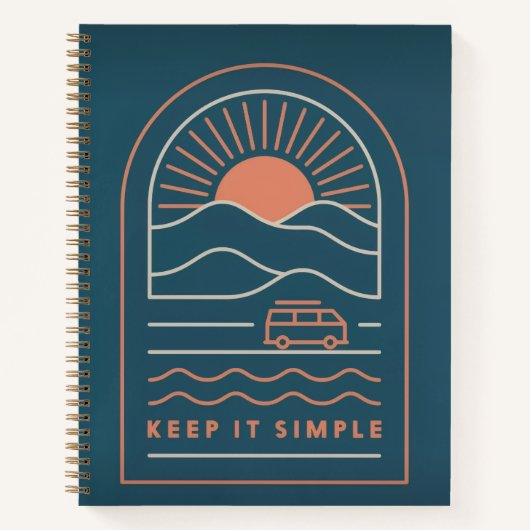 Keep It Simple Spiral Notebook ノートブック (正面)