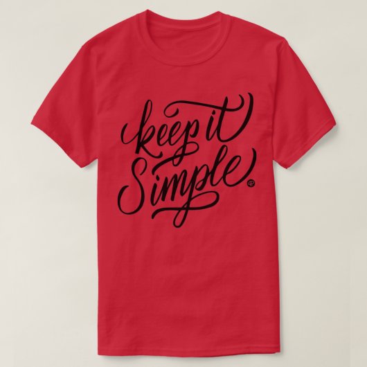 Keep it simple tシャツ (デザイン正面)