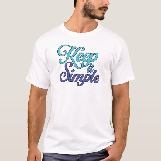 Keep It Simple T-Shirt (Blue) Tシャツ (正面)