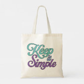 Keep It Simple Tote Bag (Purple) トートバッグ (裏面)