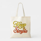 Keep It Simple Tote Bag (Yellow) トートバッグ (裏面)