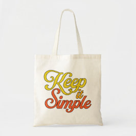 Keep It Simple Tote Bag (Yellow) トートバッグ