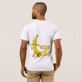 Keep It Tide – おもしろバナナのタイポグラフィーミニマリストデザイン Tシャツ (裏面フル)