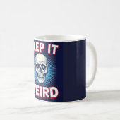 Keep It Weird Skull  コーヒーマグカップ (正面右)
