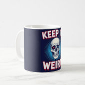 Keep It Weird Skull  コーヒーマグカップ (正面左)