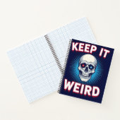 Keep It Weird Skull ノートブック (内部)