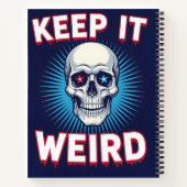 Keep It Weird Skull ノートブック (裏面)