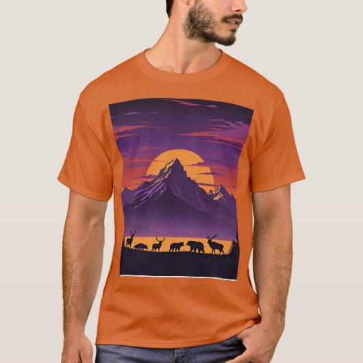 Keep It Wild T-Shirt – Retro Outdoor Adventure Nat Tシャツ (正面)