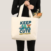 Keep Jax Cute, Don’t Pollute Tote Bag  ラージトートバッグ (正面(商品))