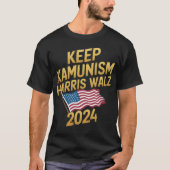 Keep Kamunism  Walz 2024 Show Your Pride boy Tシャツ (正面)