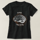 Keep Learning Bold Black T-Shirt Tシャツ (デザイン正面)
