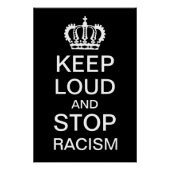 Keep Loud and Stop Racism ポスター (正面)