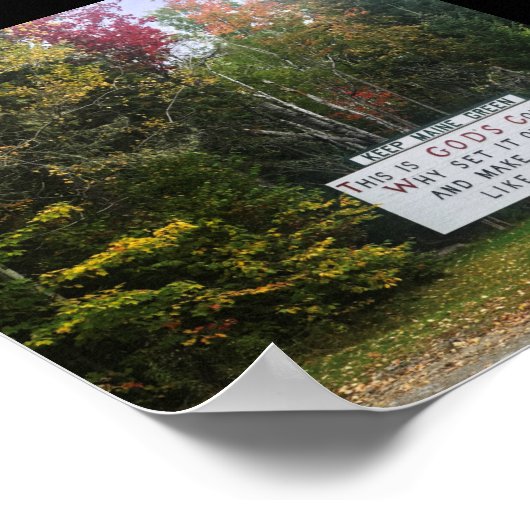 keep maine green ポスター (角)