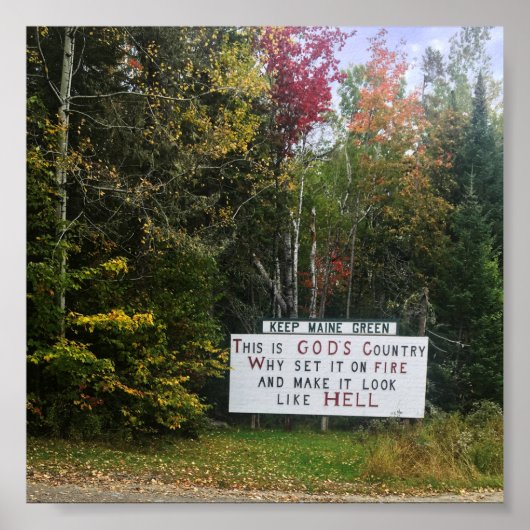keep maine green ポスター (正面)