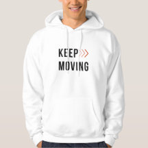 KEEP MOVING 矢印パーカー