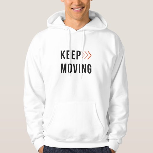 KEEP MOVING 矢印パーカー パーカ (正面)