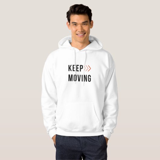 KEEP MOVING Arrow Hoodie パーカ (正面フル)
