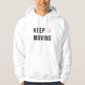 KEEP MOVING Arrow Hoodie パーカ (正面)