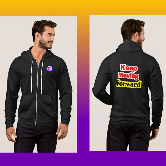 Keep Moving Forward Motivational パーカ