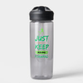 Keep Moving Forward Sports Water Bottle ウォーターボトル (正面)