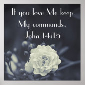 keep my commands bible verse John 14:15 ポスター (正面)