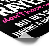 Keep My Husband In Your Prayers Funny Saying Quote ポスター (角)