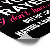 Keep My Husband In Your Prayers Funny Saying Quote ポスター (角)
