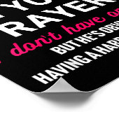 Keep My Husband In Your Prayers Funny Saying Quote ポスター (角)