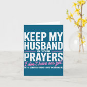 Keep My Husband In Your Prayers I Don’t Have One Y カード (黄色い花)