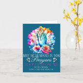 Keep My Husband In Your Prayers I Don't Have One Y カード (黄色い花)