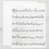 Keep Of The Promise Song Sheet Music Paper Sheet (正面/裏面)