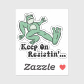 Keep on resisting with the Portland frog シール (シート)