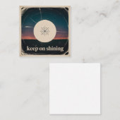 Keep On Shining スクエア名刺 (正面/裏面)