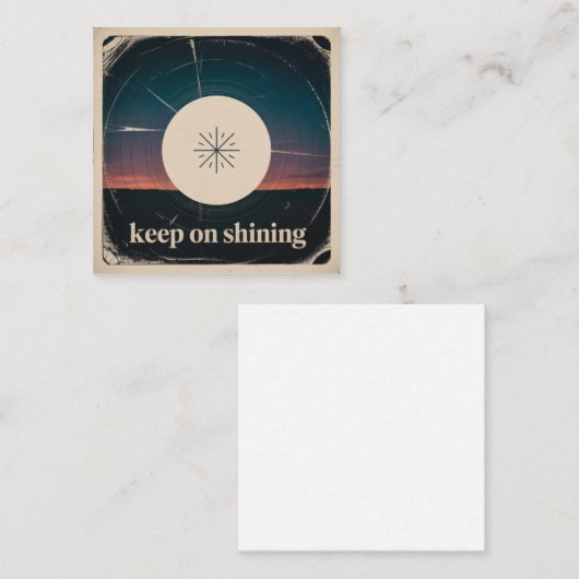 Keep On Shining スクエア名刺 (正面/裏面)