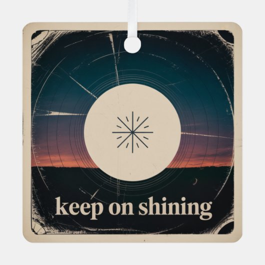 Keep On Shining メタルオーナメント (正面)