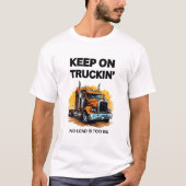 KEEP ON TRUCKIN' MEN'S WHITE BASIC STYLE T-SHIRT Tシャツ (正面)