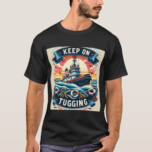 KEEP ON TUGGING Tシャツ (正面)